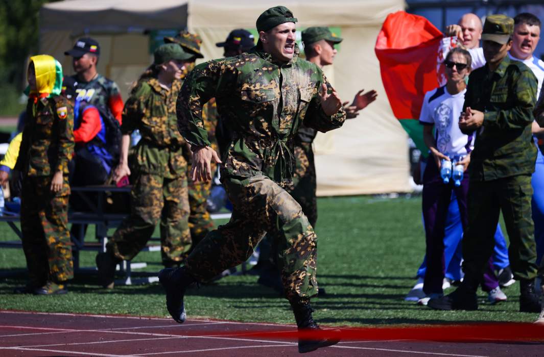 Участники этапа индивидуального мастерства конкурса «Военно-медицинская эстафета» в рамках Армейских международных игр-2022