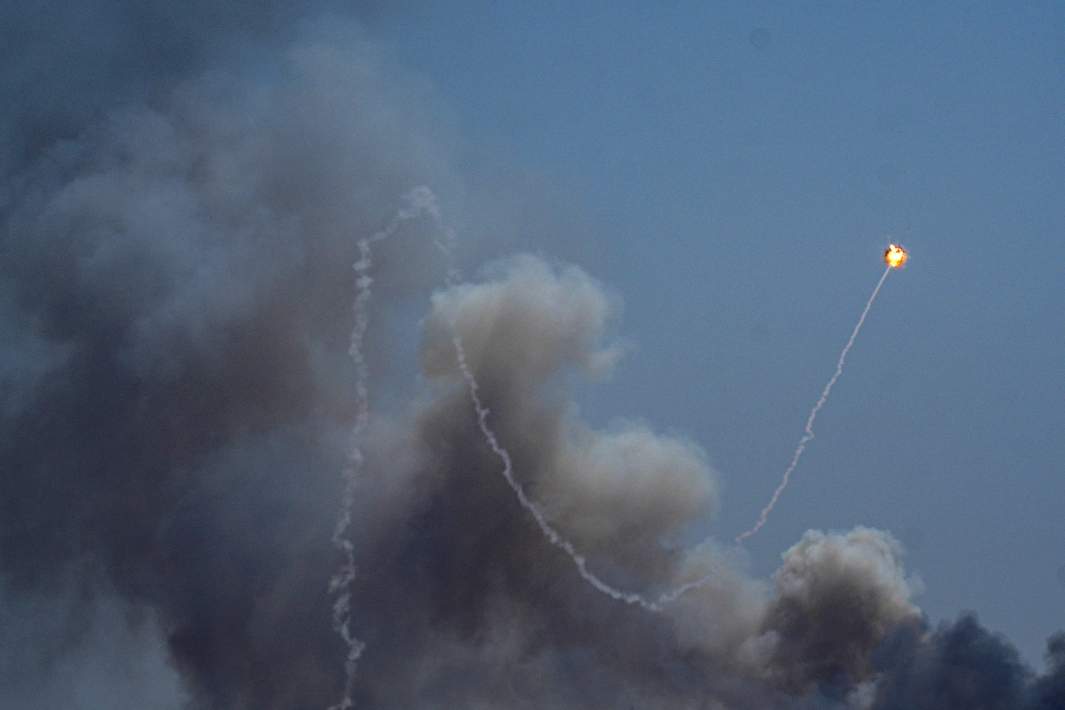 Перехват ракеты запущенной из Ливана