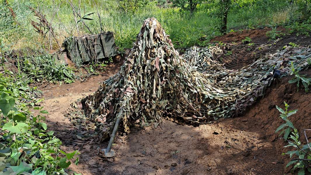 Замаскированный миномёт