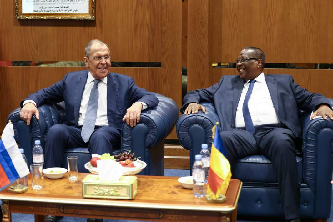 Встреча Сергея Лаврова и министра иностранных дел Чада Абдераман Кулламала
