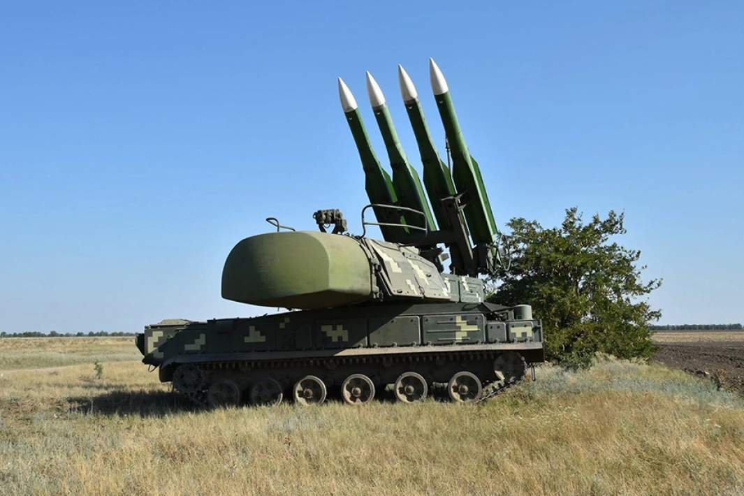 Зенитно-ракетный комплекс «Бук» украинских ВС. Такие системы были переданы Украиной Грузии в 2008 году