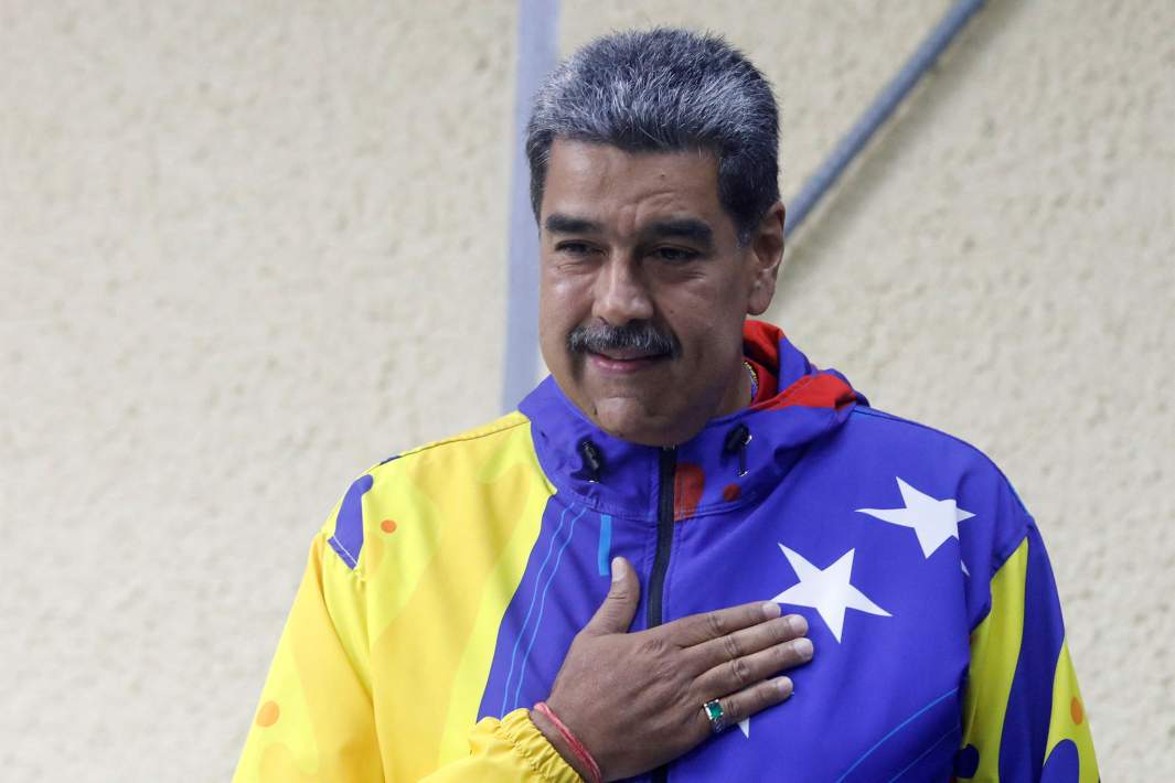 Президент Венесуэлы Николас Мадуро на президентских выборах в Каракасе