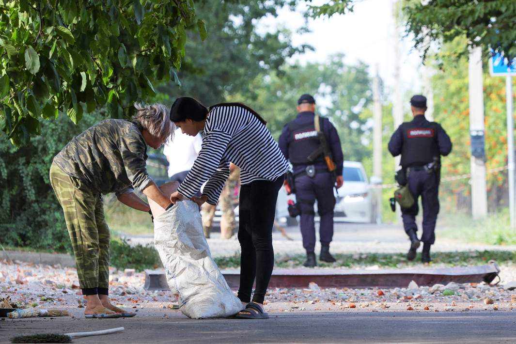 уборка после прилета снаряда всу 