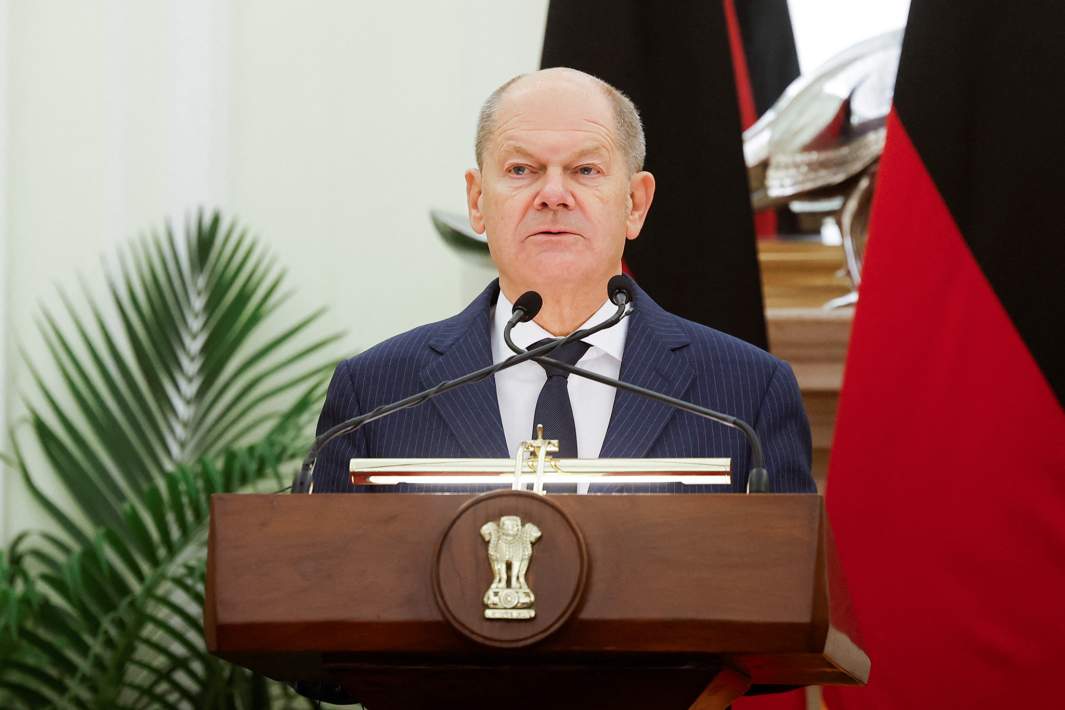 Канцлер ФРГ Олаф Шольц