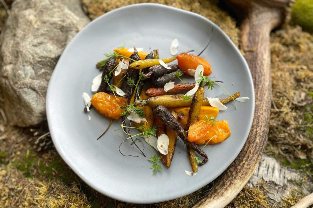 Печеная морковь с абрикосом