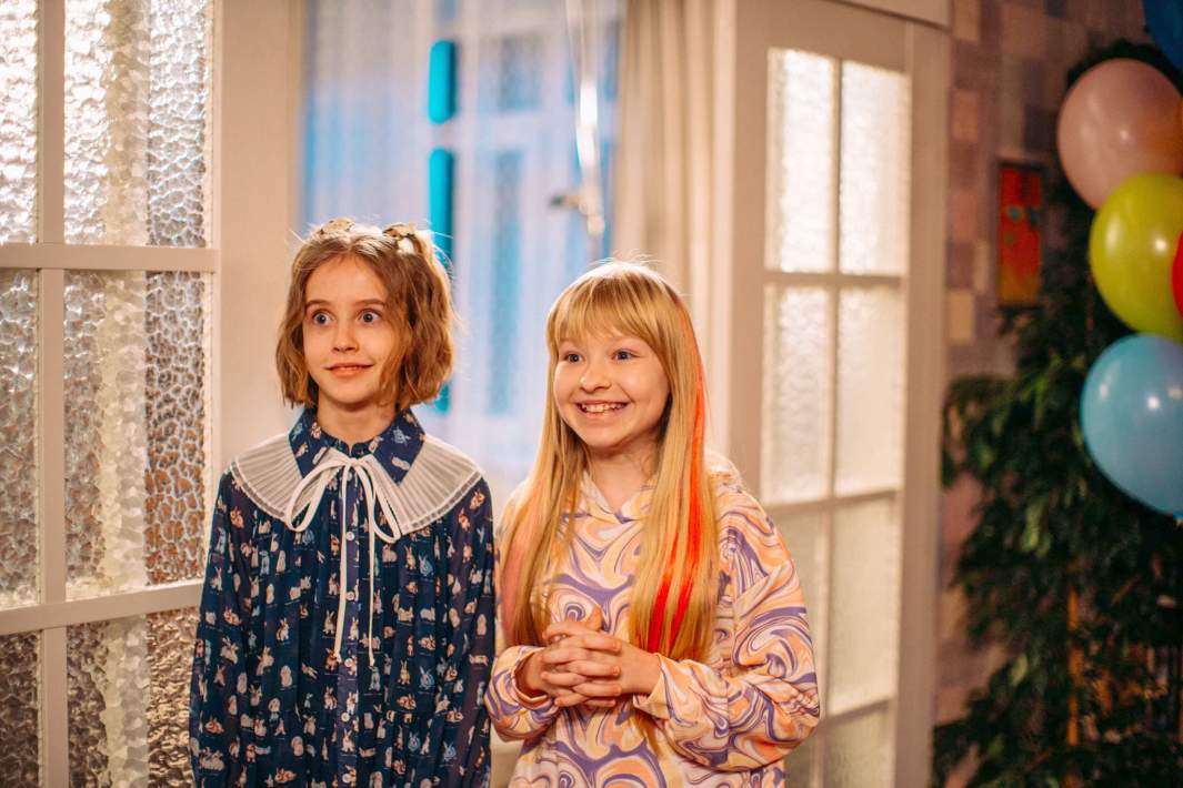 Кадр со съемок сериала «Папины дочки»