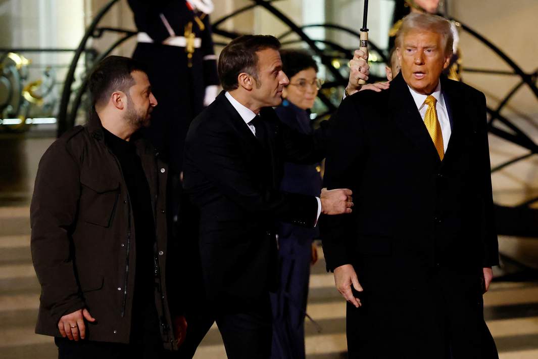 трамп, макрон и зеленский
