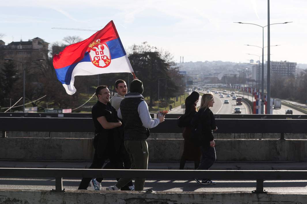 Протесты в Белграде