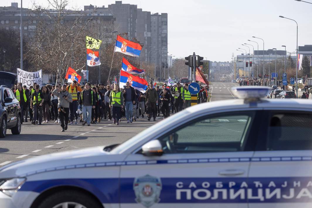 Протесты в Белграде
