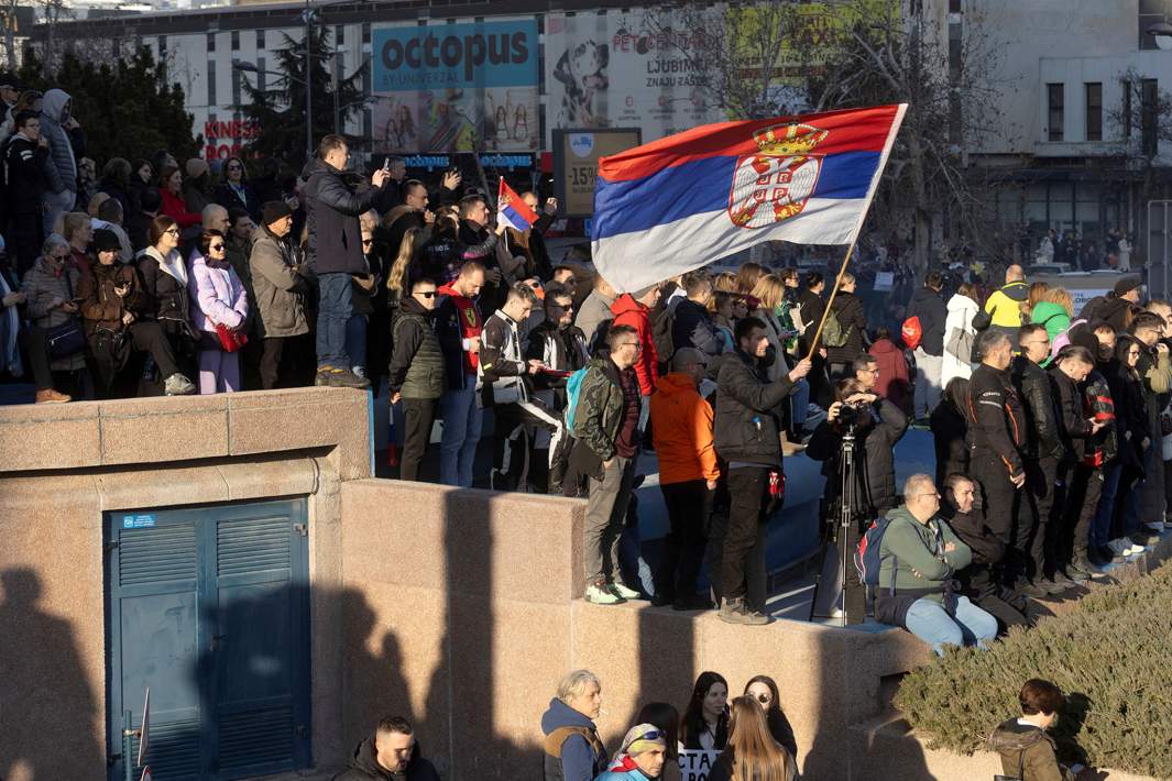 Протесты в Белграде