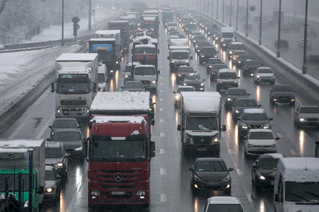 Снегопад в Москве