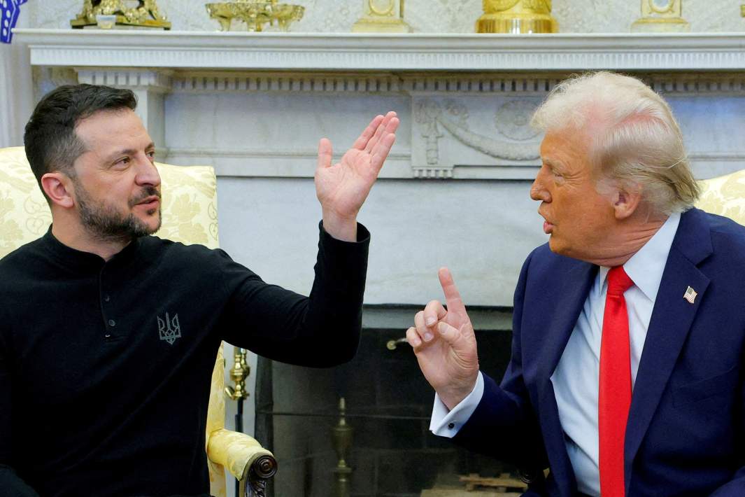 Президент Украины Владимир Зеленский и Президент США Дональд Трамп 