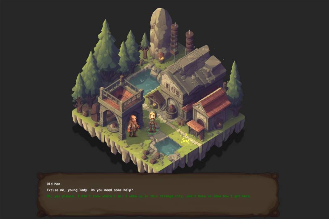 Скриншот из игры Generated Adventure