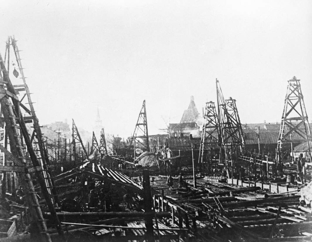 Строительство одной из станций Московского метрополитена. 1933 год