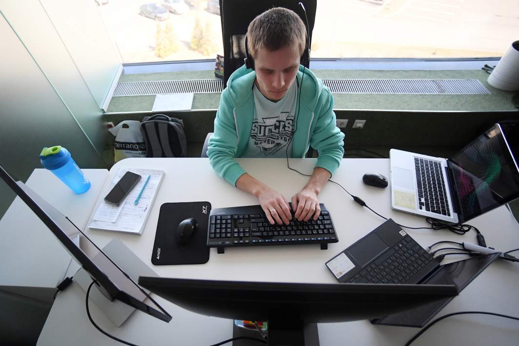 IT-специалист за работой