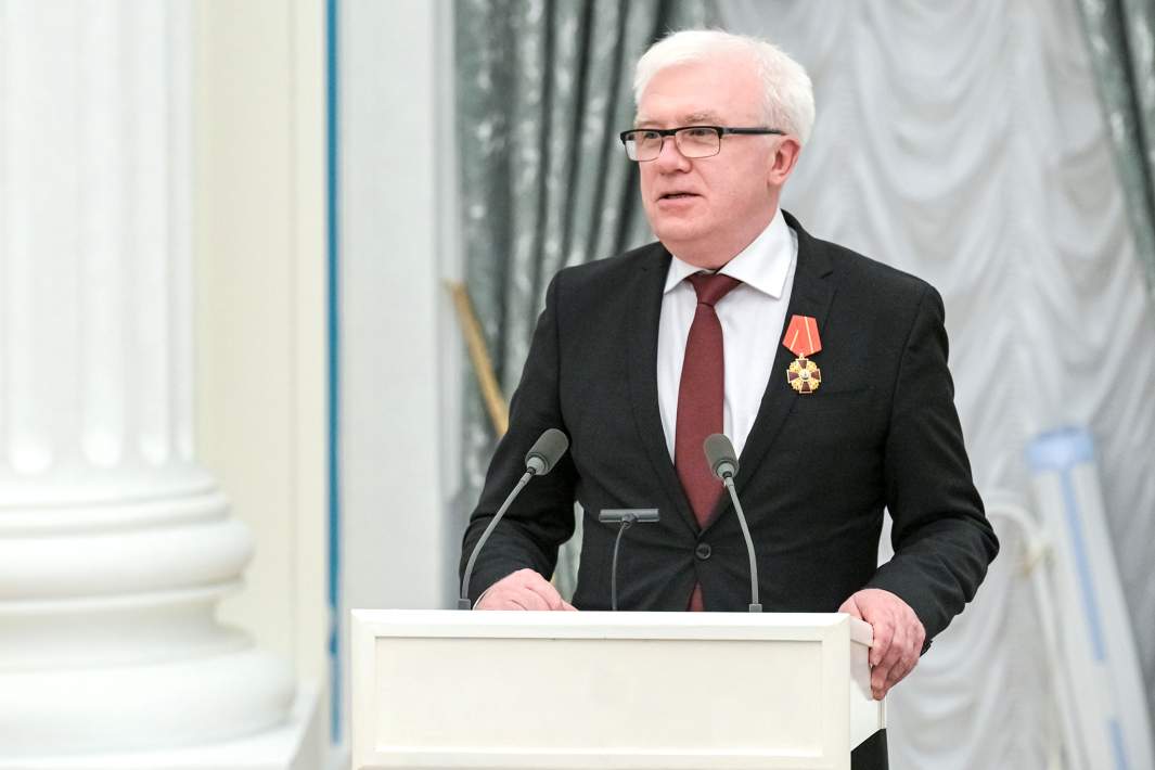 Генеральный директор Государственного исторического музея Алексей Левыкин, награжденный орденом Александра Невского, на церемонии вручения высших государственных наград РФ