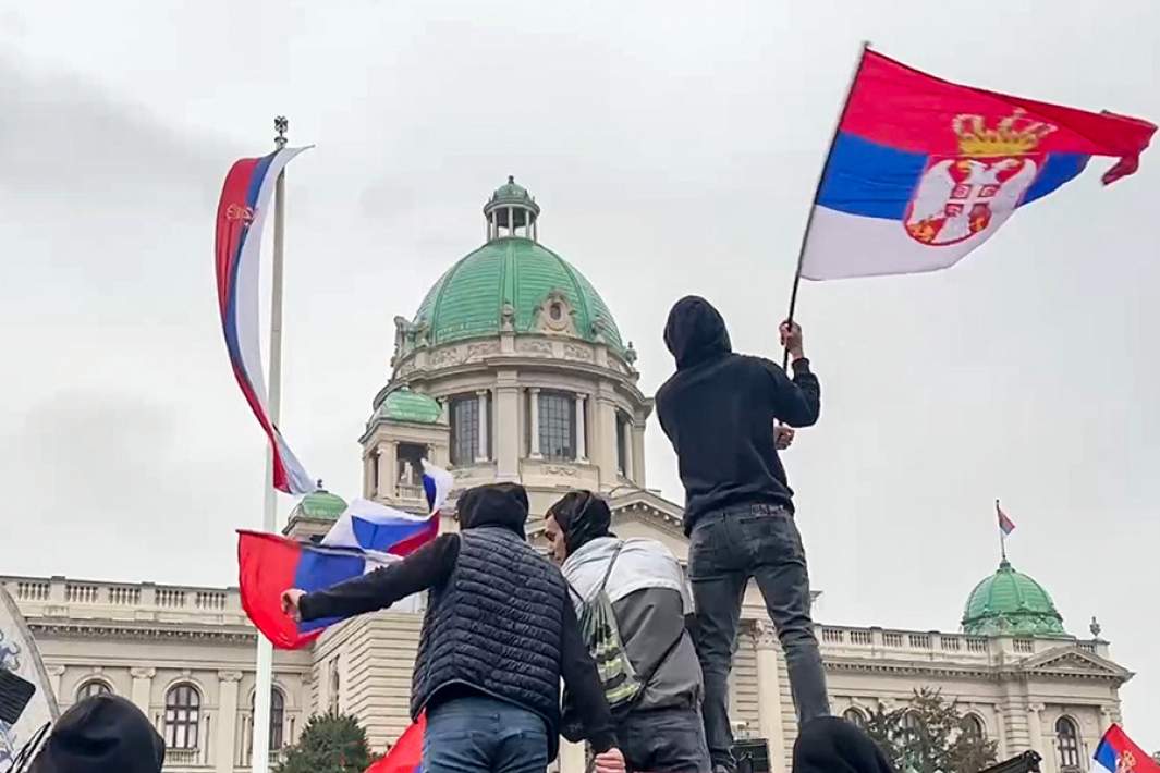 Протесты в Сербии