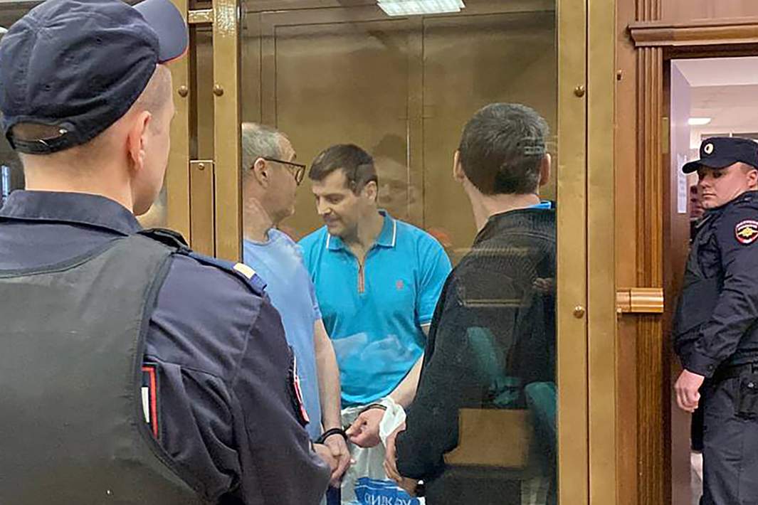 Члены ОПГ «Таганские» перед оглашением приговора в Московском городском суде