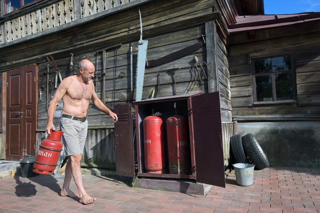 Газовые баллоны в загородном доме