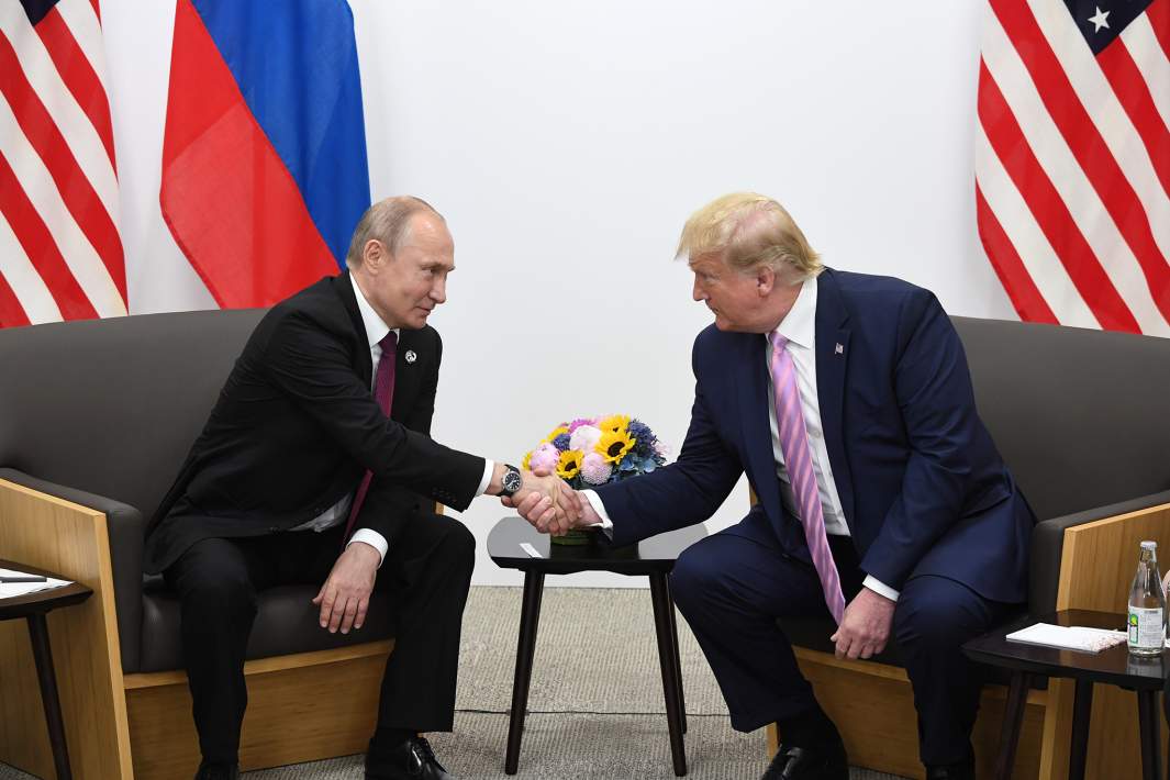 Президент РФ Владимир Путин и Президент США Дональд Трамп