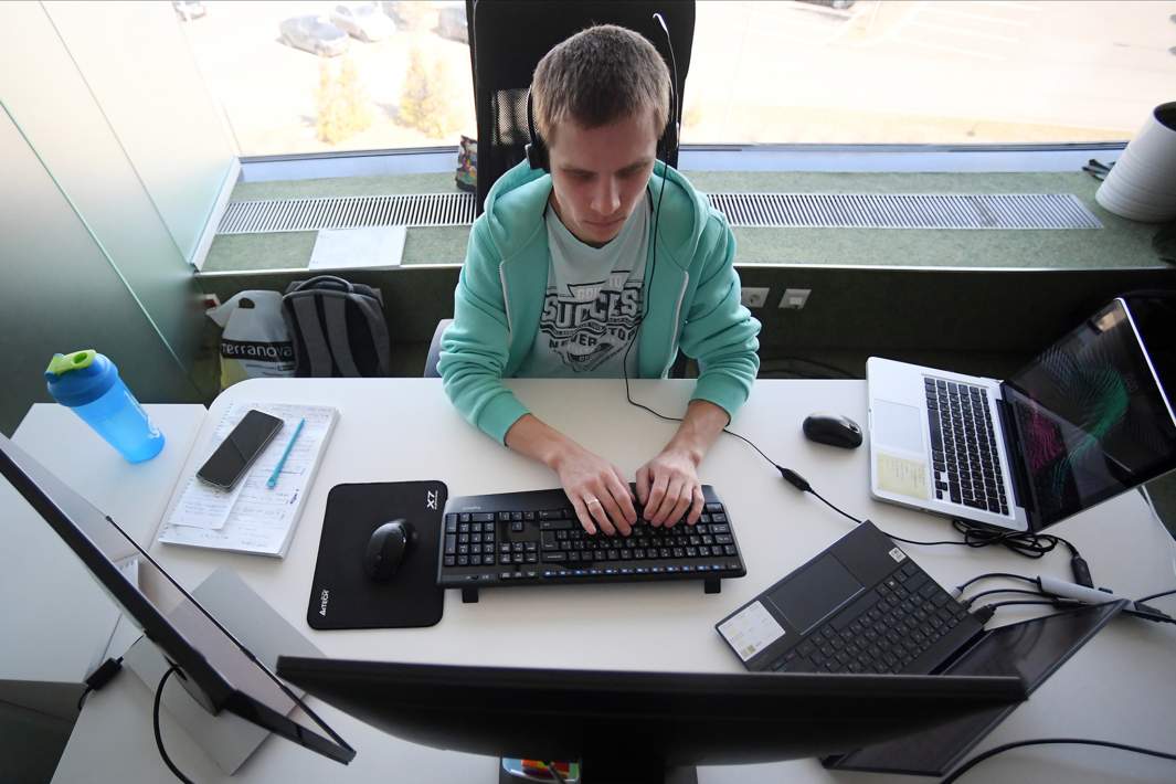 IT-специалист за работой