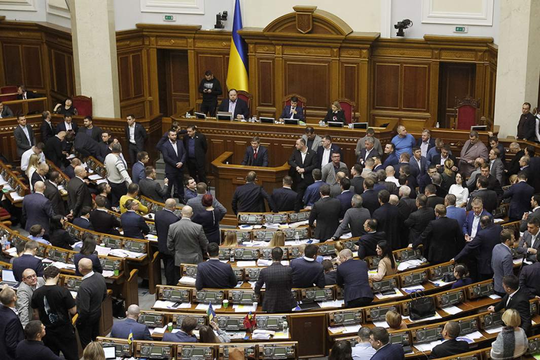 Заседание Верховной рады Украины