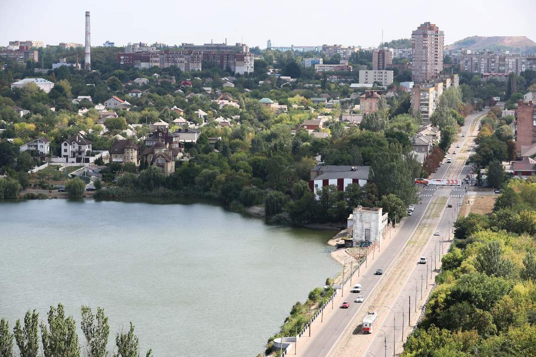 Вид на город Донецк