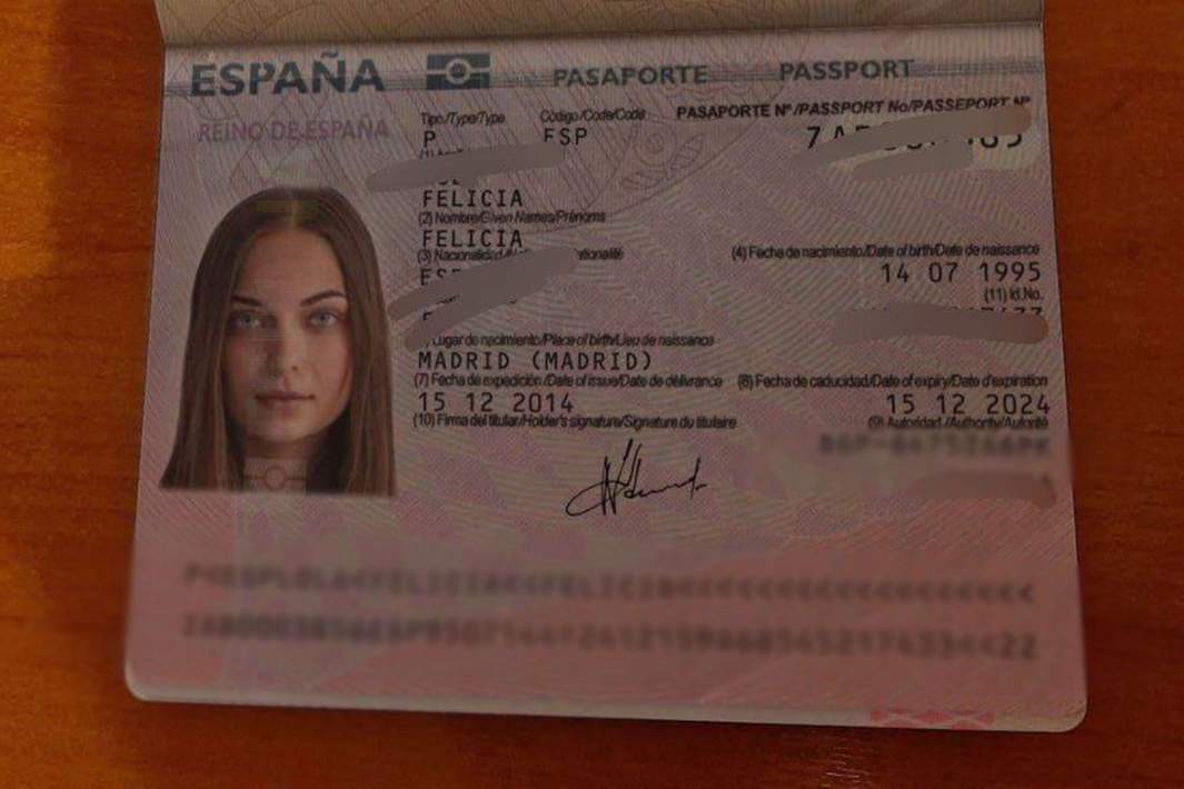 Поддельный паспорт «Фелиции»
