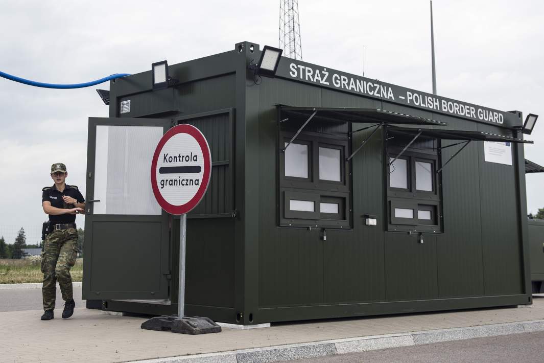Контроль на границе Польши 