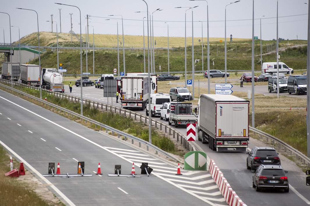 Пограничный контроль на границе Польши 