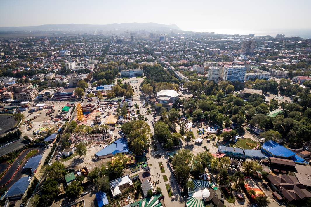 Вид на город-курорт Анапа