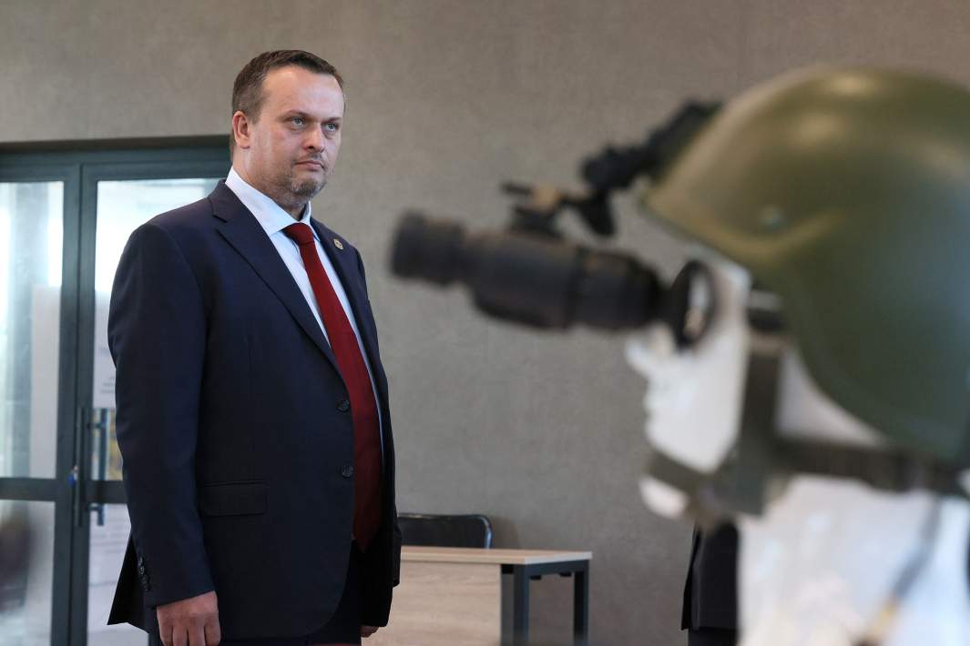 Губернатор Новгородской области Андрей Никитин во время посещения Новгородской технической школы (НТШ) в Великом Новгороде. 2022 год