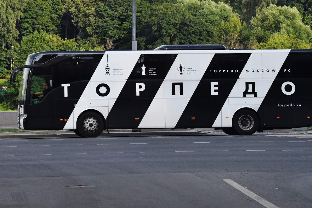 Автобус футбольного клуба "Торпедо" в Москве
