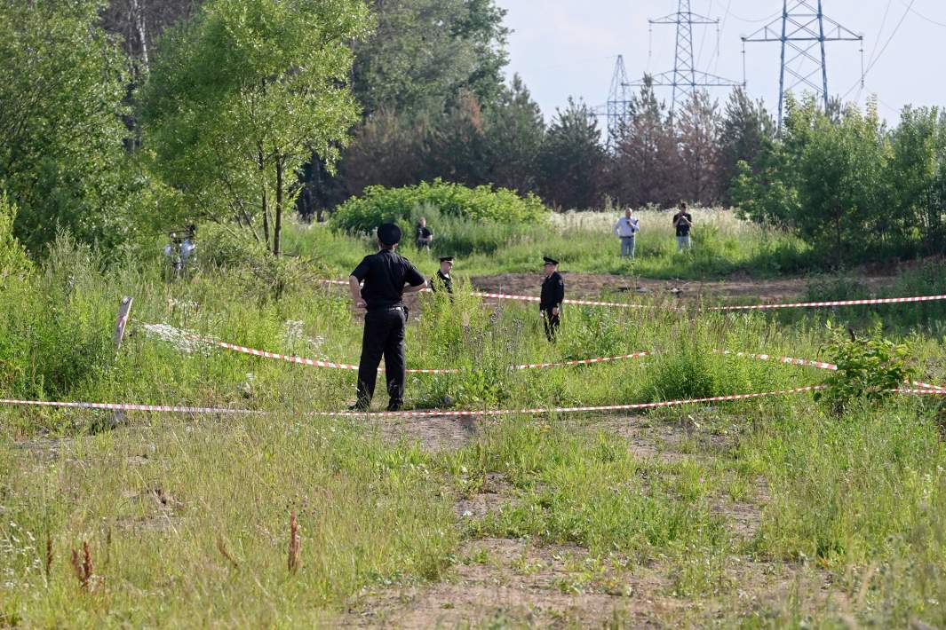 Парк рядом с парковкой в Одинцово Московской области, где 7 июля было найдено тело экс-министра транспорта РФ Романа Старовойта