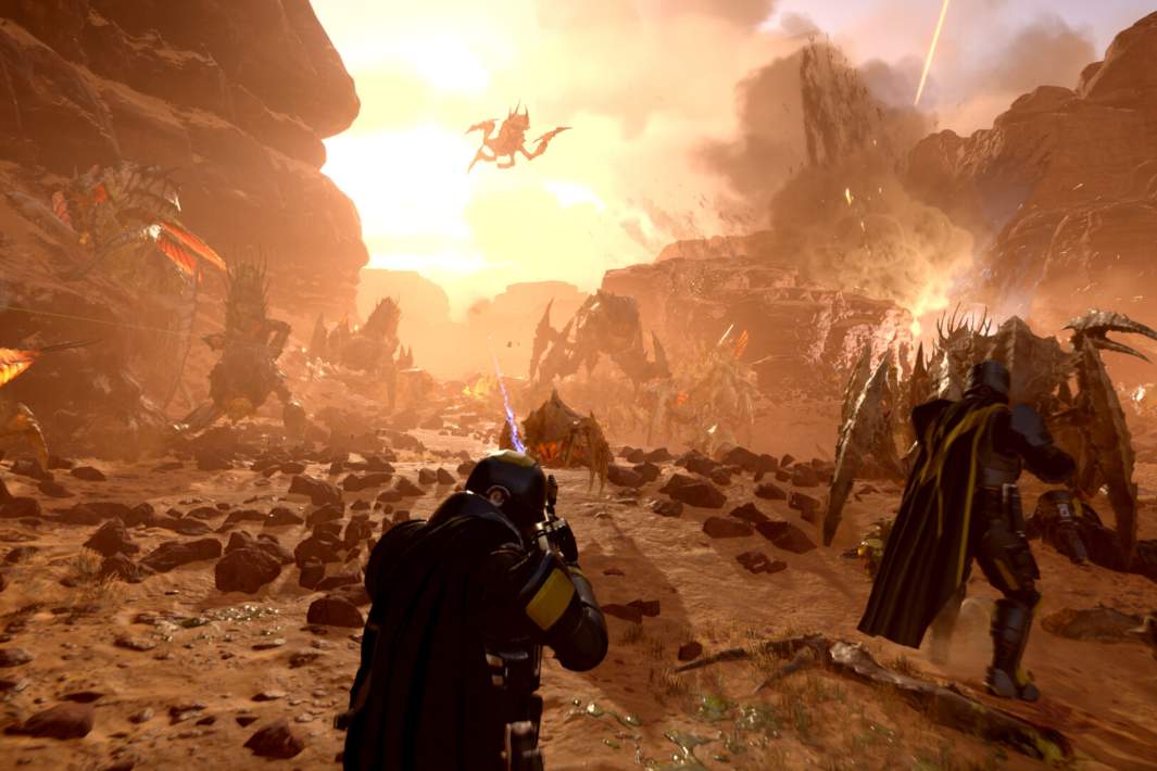 Кадр из игры Helldivers 2