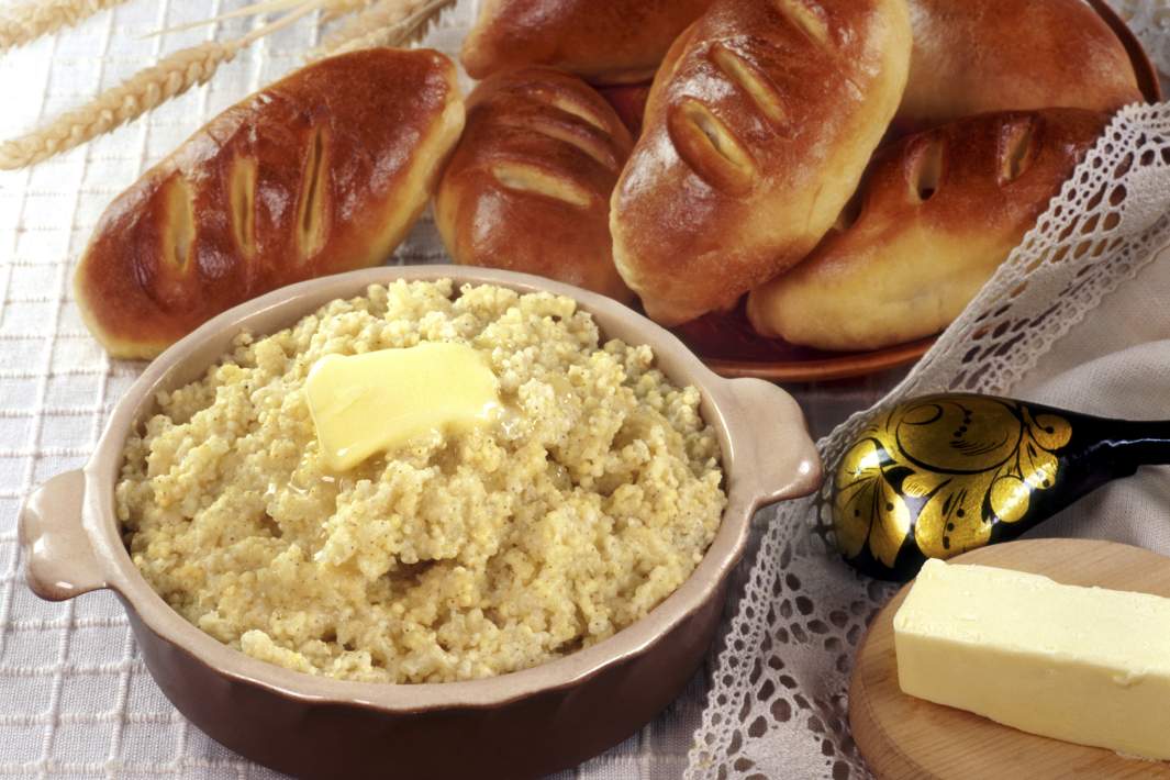 каша с маслом
