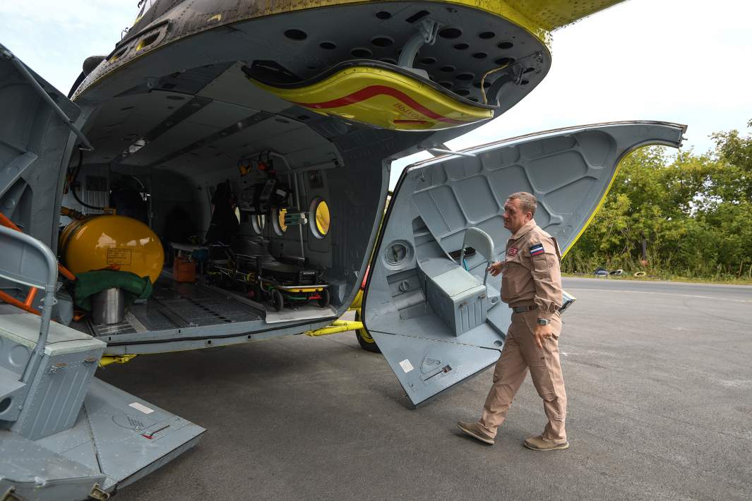 Вертолет Национальной службы санитарной авиации Ми-8