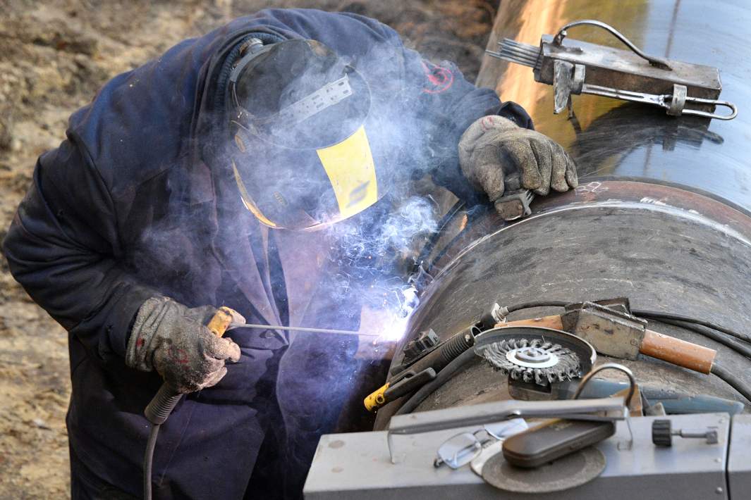 Строительство газопровода