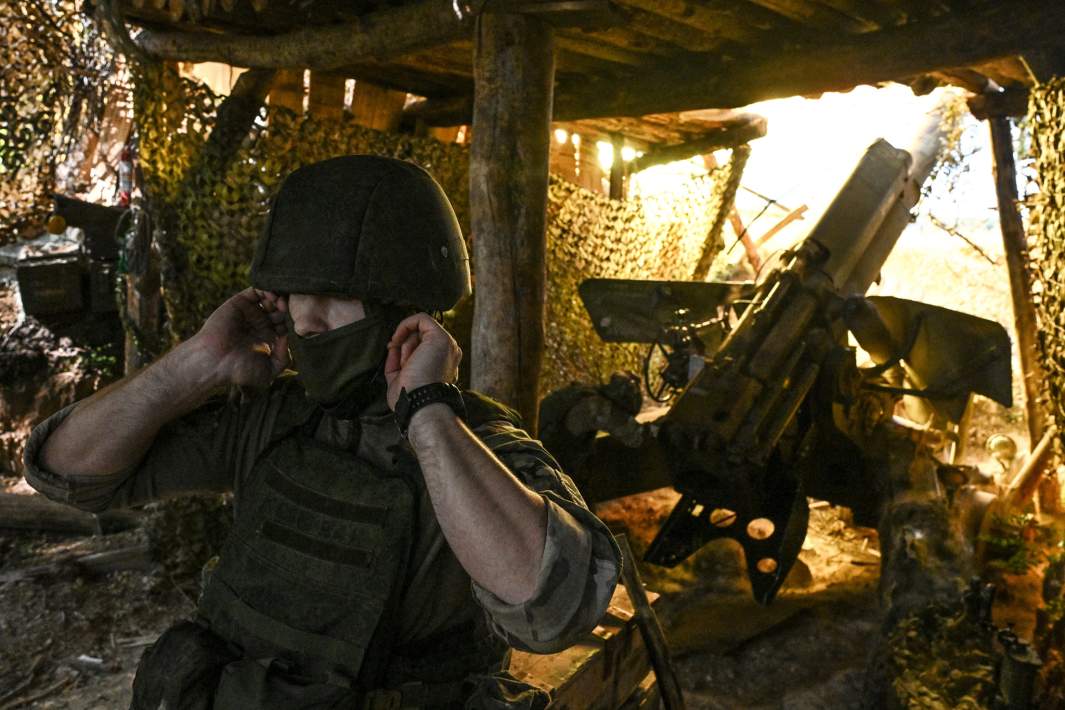 Боевая работа расчета орудия «Гиацинт-Б» 