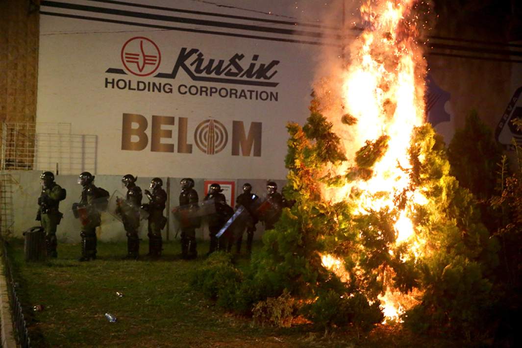 Протесты в Сербии