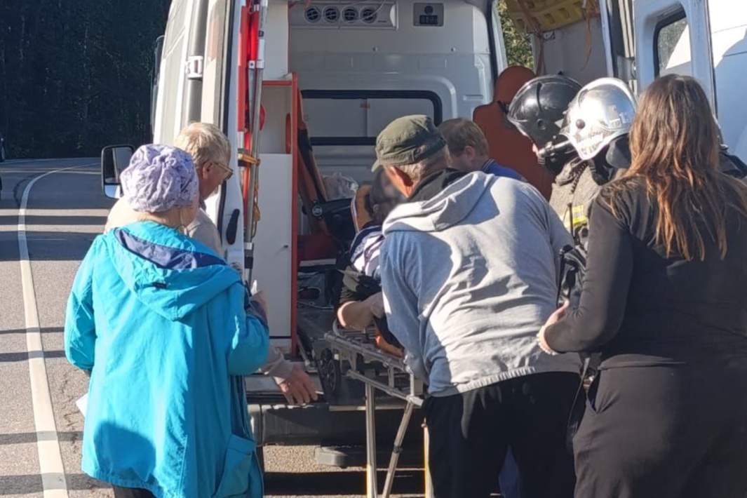 ДТП автобуса с поездом