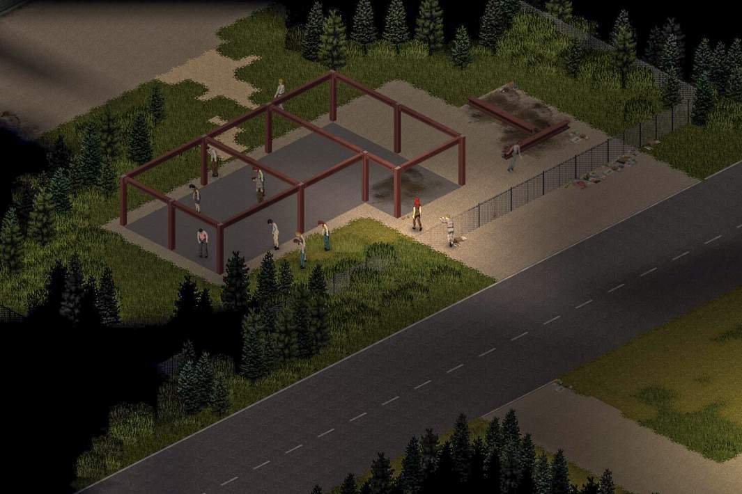 Кадр из игры Project Zomboid