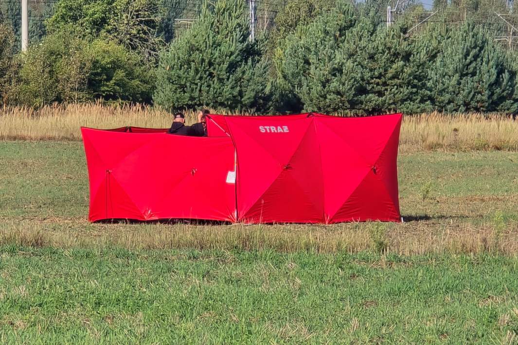 Место падения дрона 