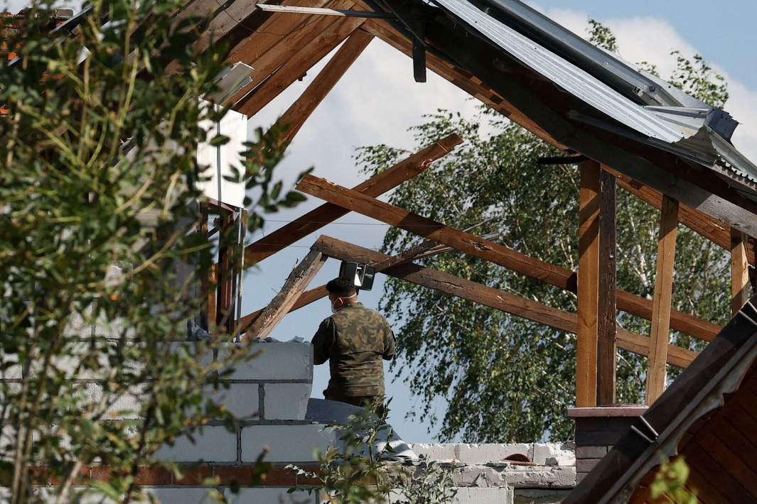 разрушенный дом в Польше