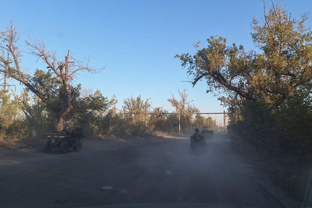 Дорога в зоне СВО 
