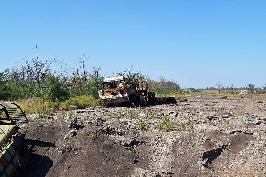 Дорога в зоне СВО 