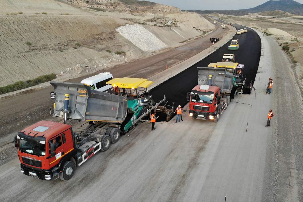 Строительство автомобильной трассы в Зангезурском коридоре 