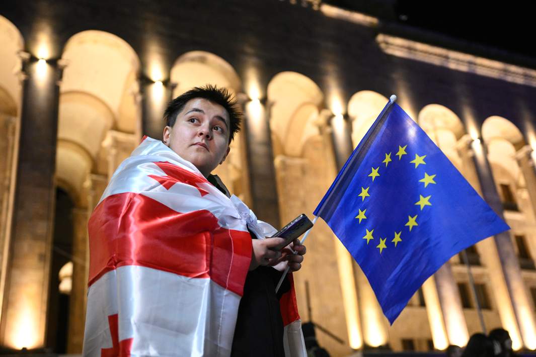 Акция протеста грузинской оппозиции