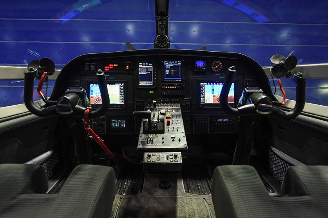 кабина самолета