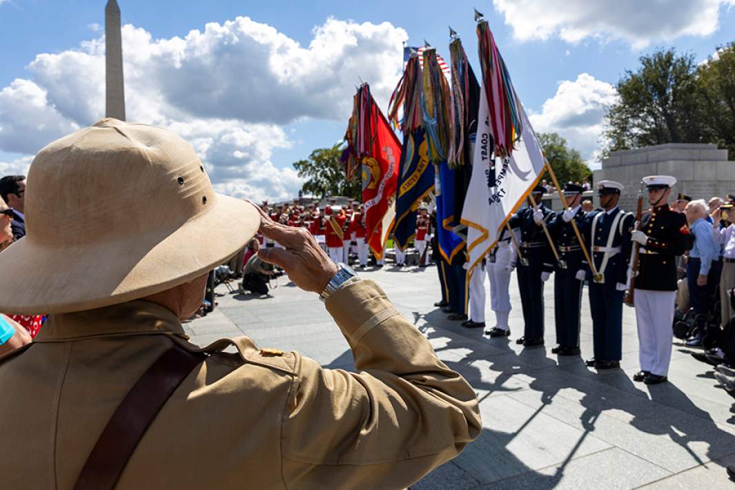 Церемония, посвященная 80-й годовщине победы над Японией и окончанию Второй мировой войны, Вашингтон, США, 2 сентября 2025 года